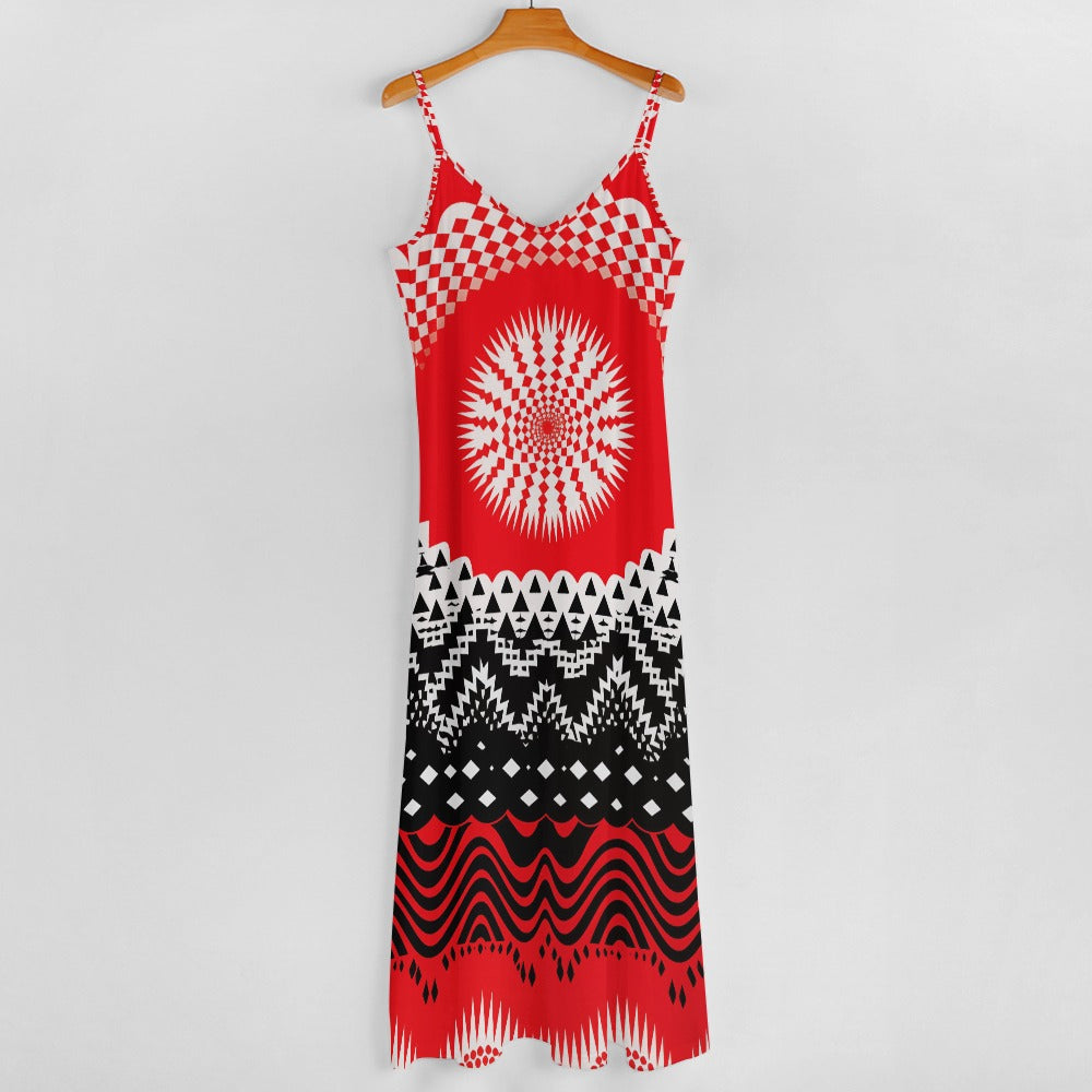 Sunburst Aztec Maxi Dress - Bold & Beautiful