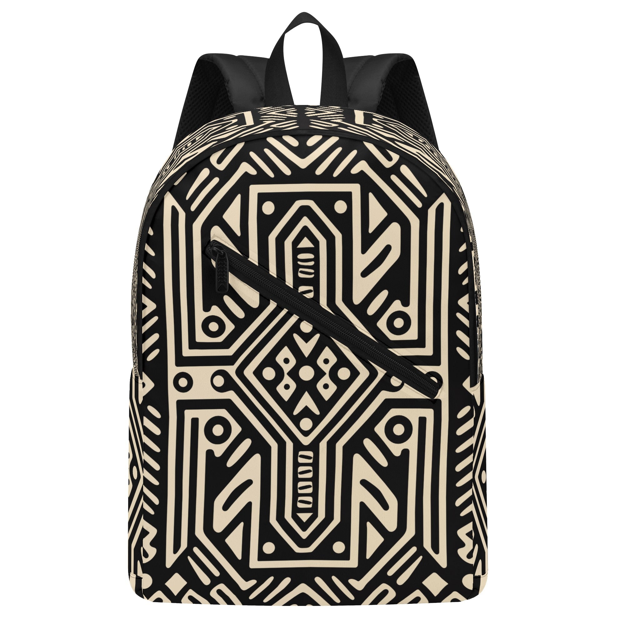 African Bogolan Pattern-Inspired Backpack