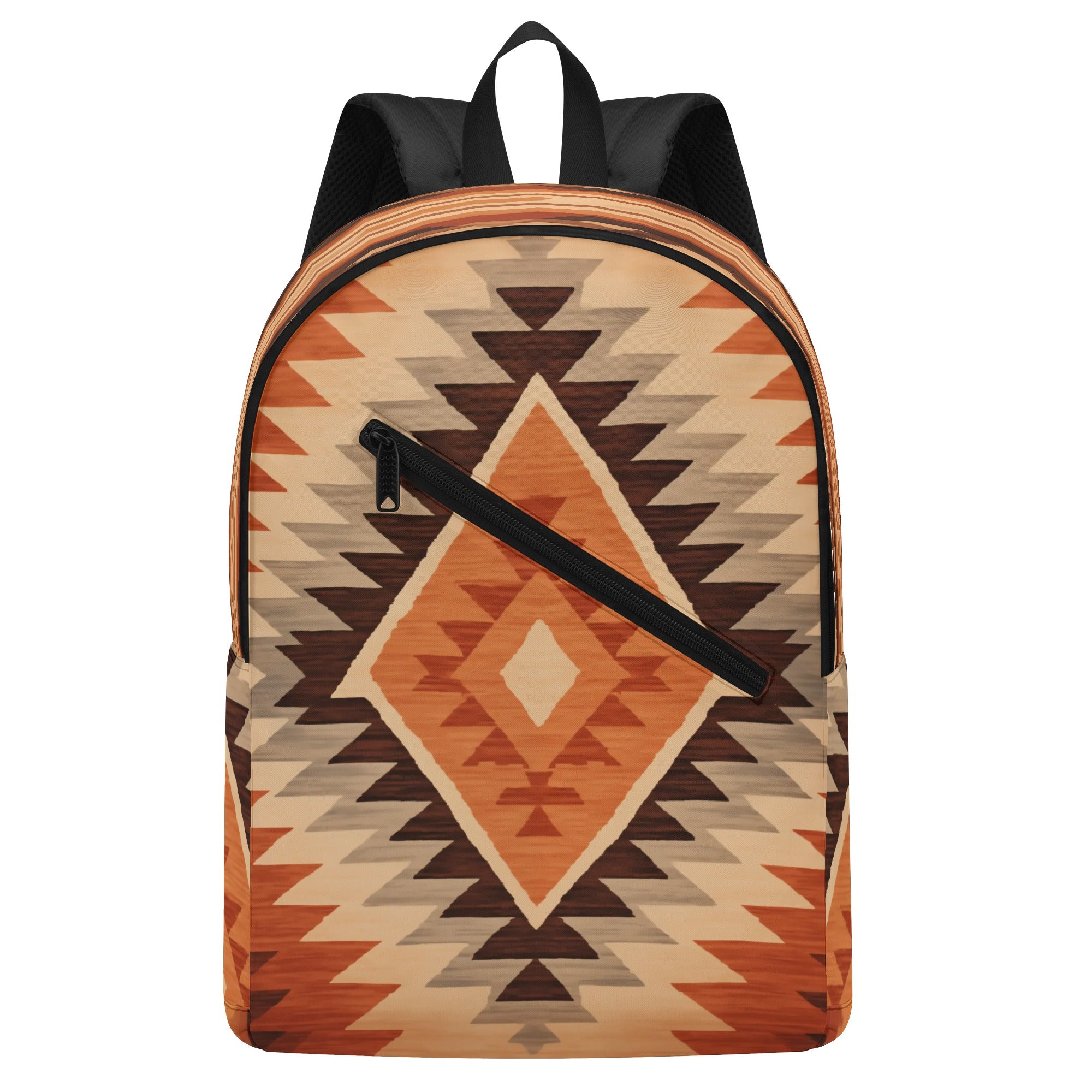 Southwestern Inspired Pattern Backpack - Brown