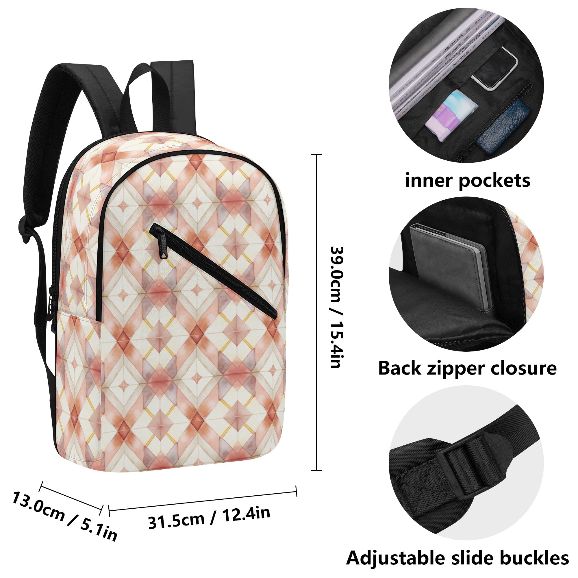 Women's Backpack - Harmonious Geometric