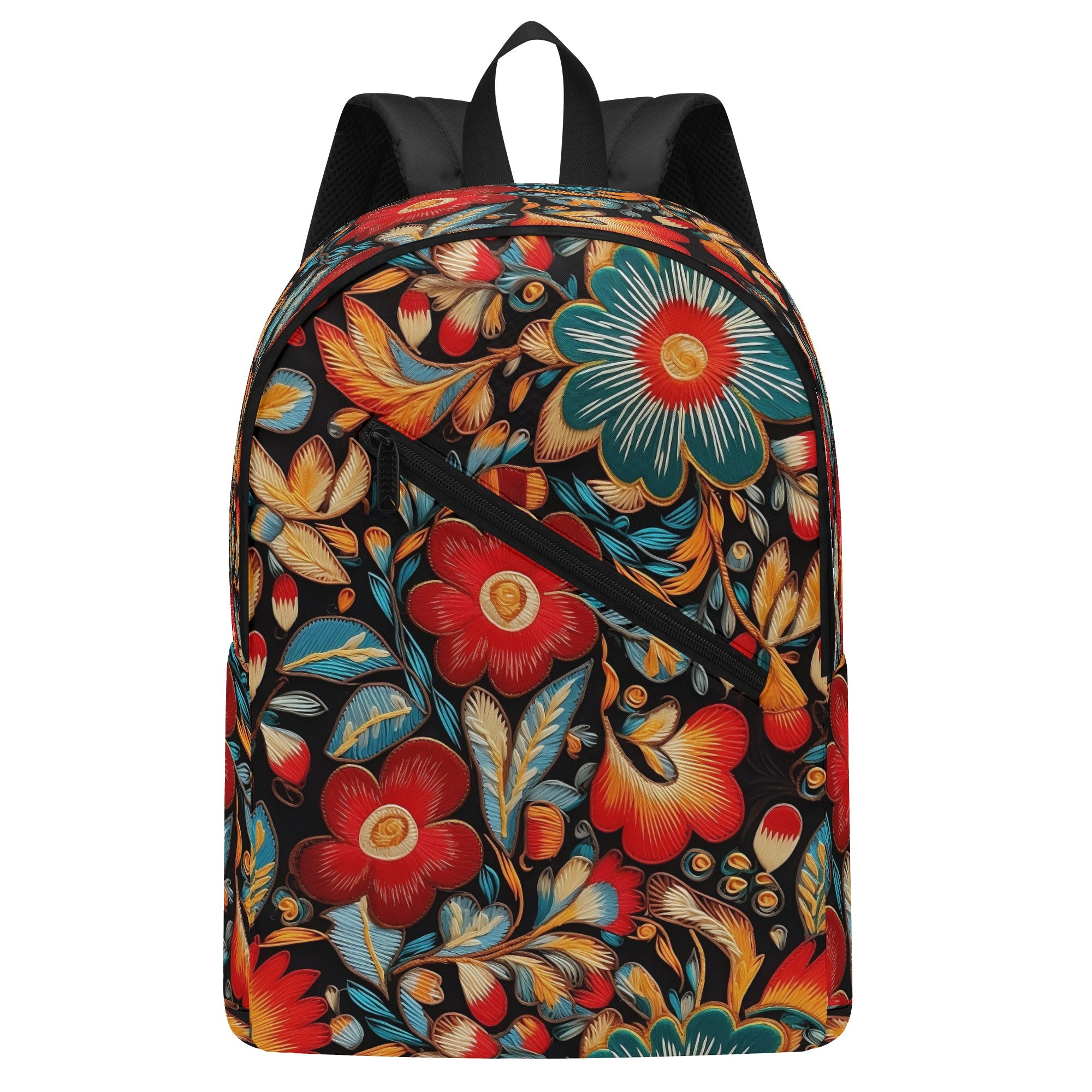 Vibrant Indian-Inspired Floral Backpack