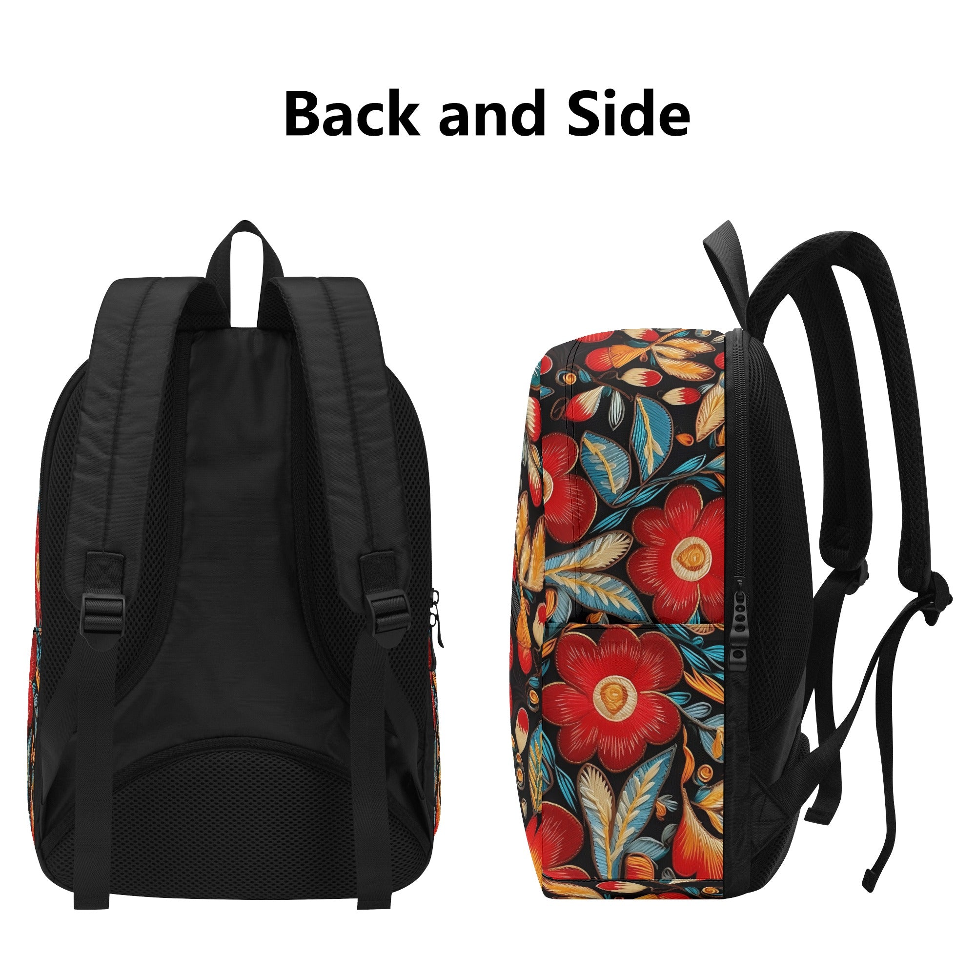 Vibrant Indian-Inspired Floral Backpack