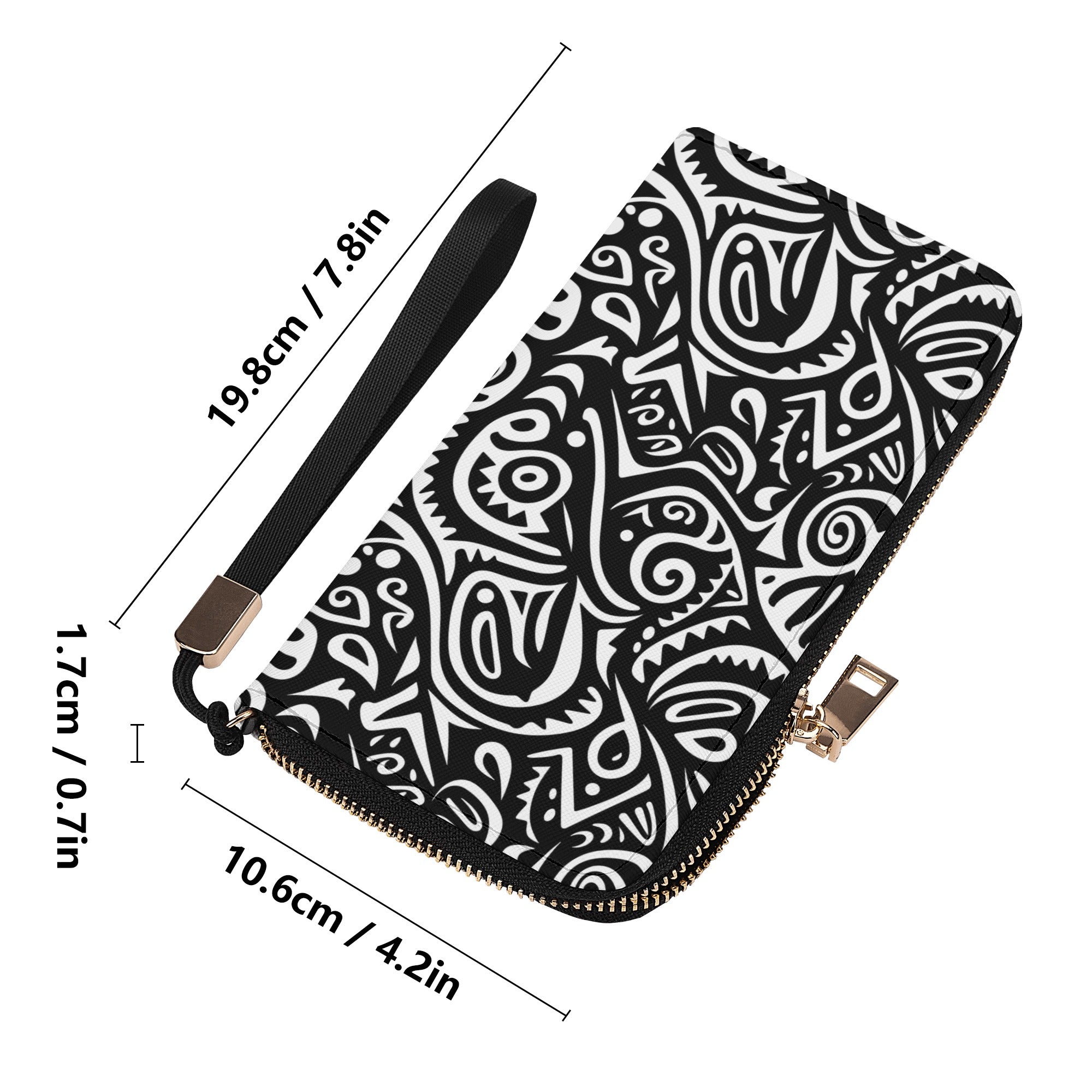 Papuan-Inspired Patterned Art Wallet