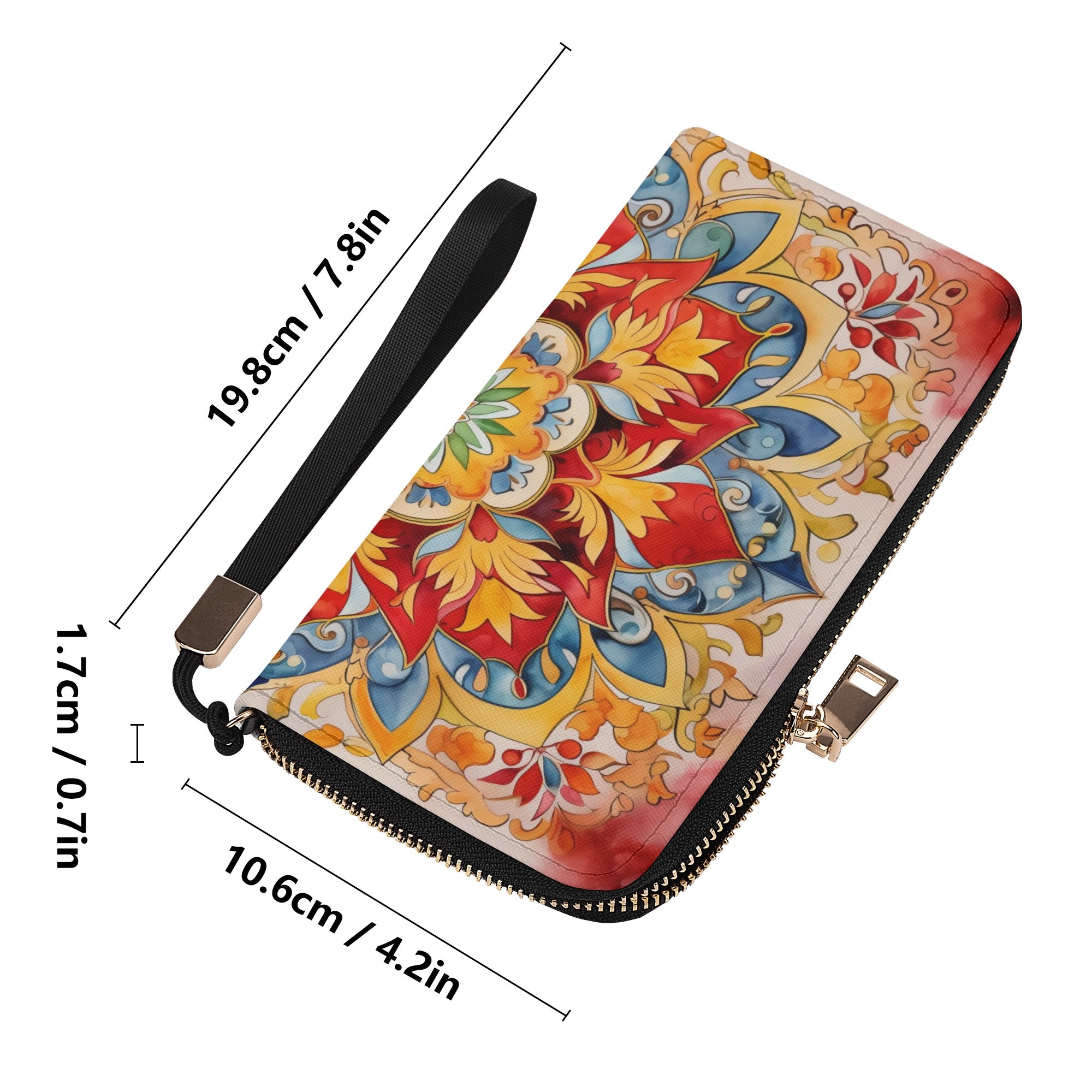 Mandala Charm Spacious Artistic Zip Wallet