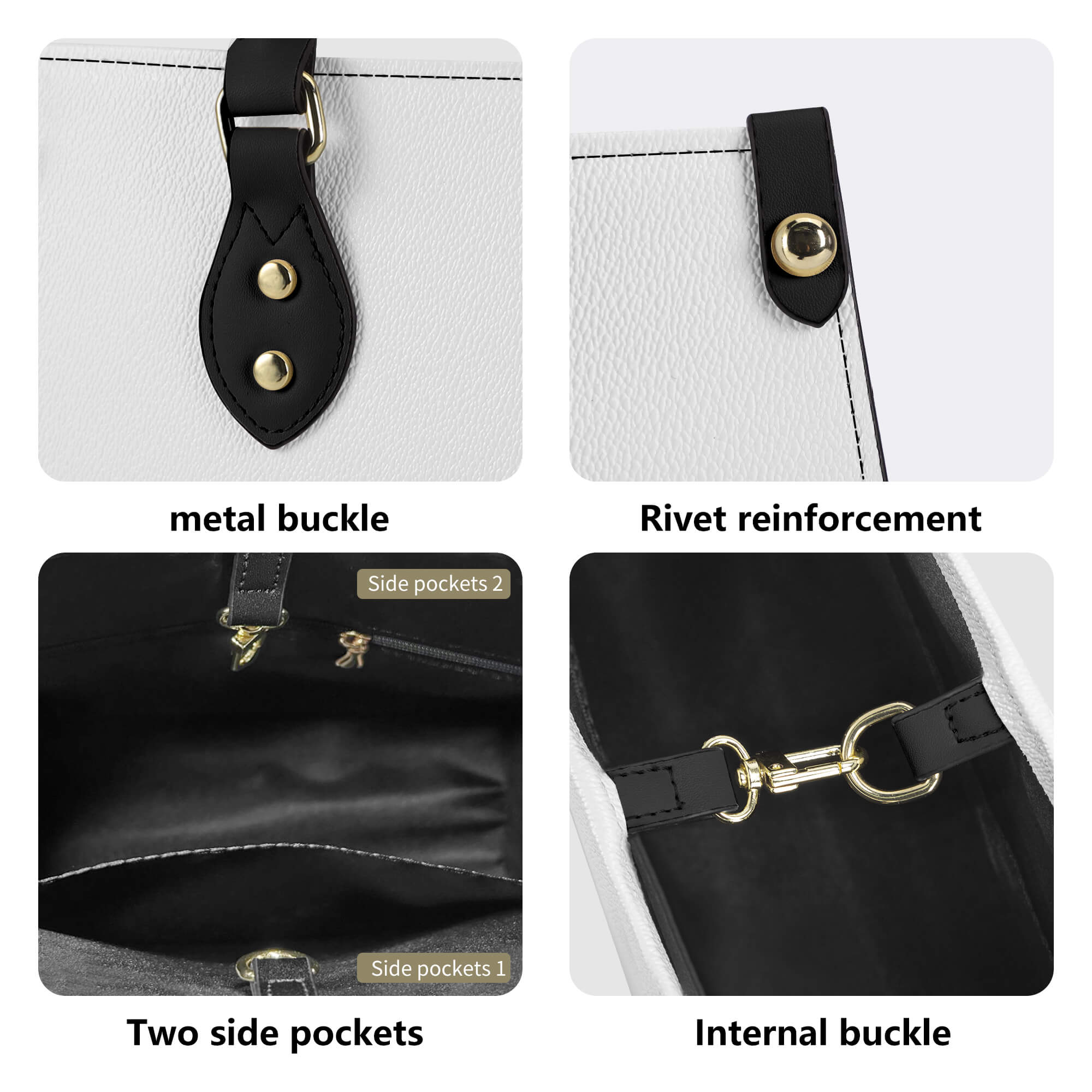 Seigaiha Wave Leather Handbag - Stylish