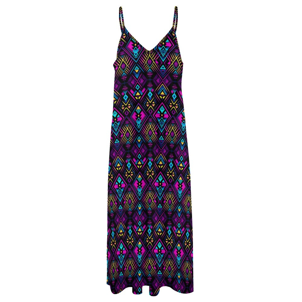 Neon Geo Maxi Dress - Lively & Light