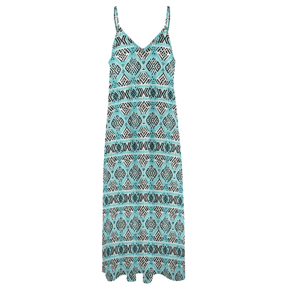 Aztec Charm Maxi Dress - Cool & Casual