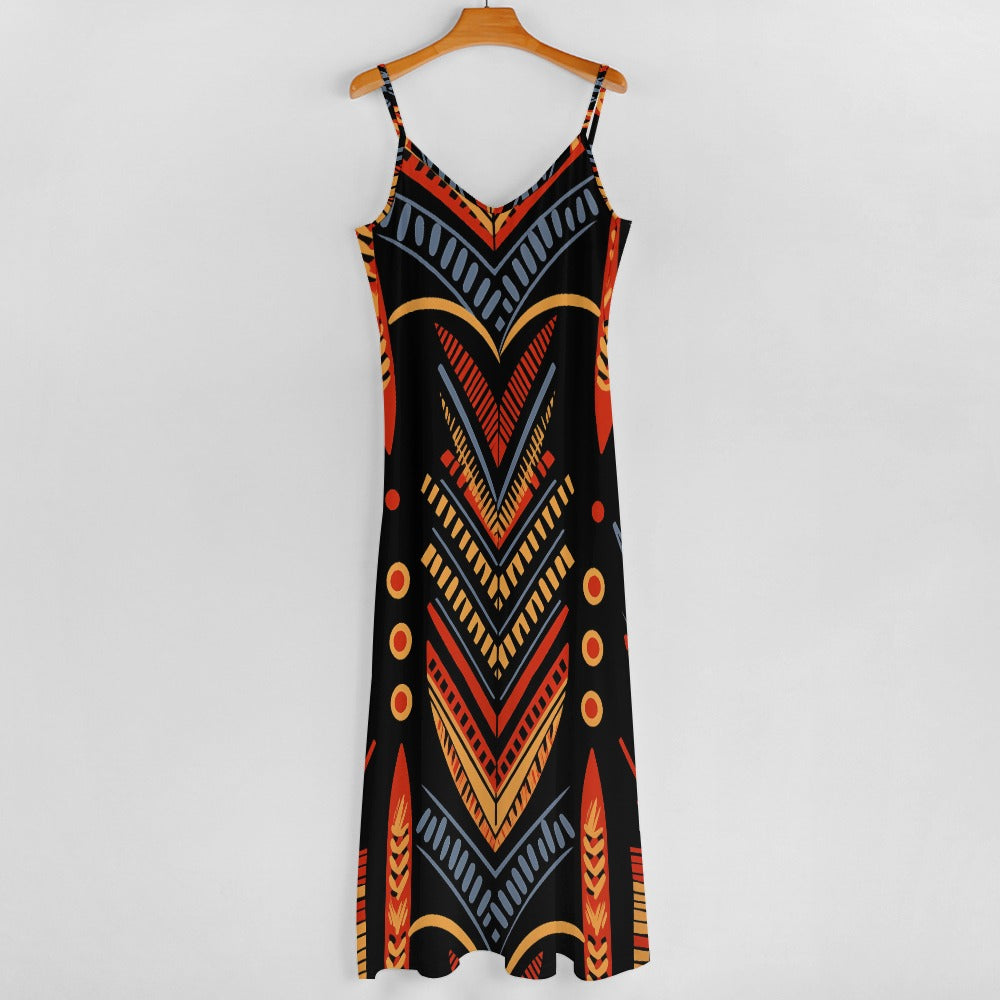 Vibrant Tribal Maxi Dress - Bold & Comfy