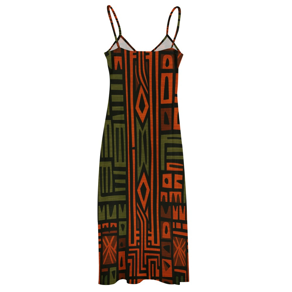 Ethnic Print Maxi Dress - Bold & Fluid