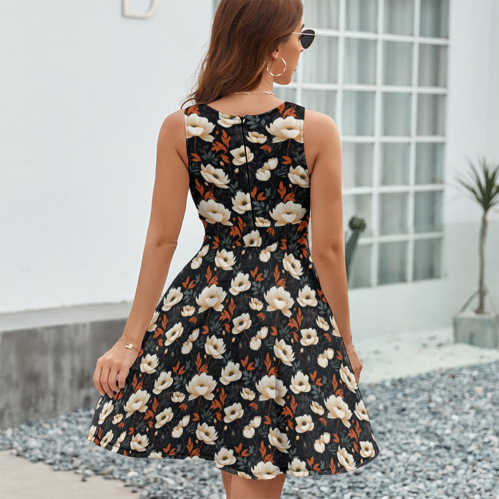 Floral Vibe Mini Dress - Casual Chic