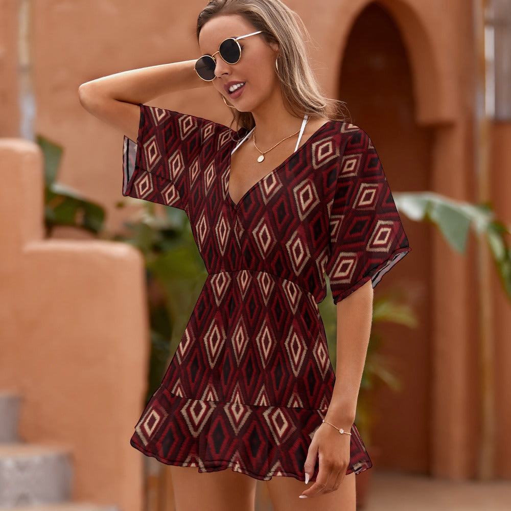 Tribal Chic Beach Cover-Up Dress