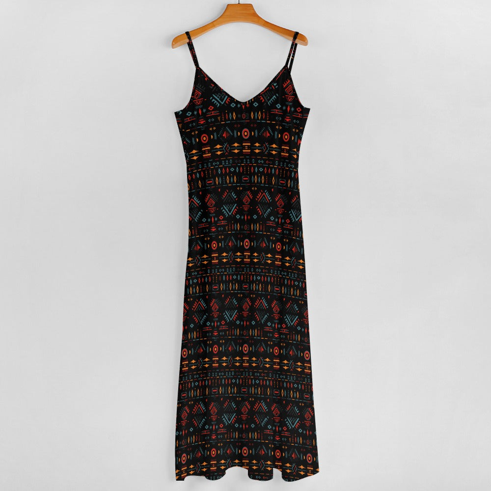 Tribal Trend Maxi Dress - Casual Elegance