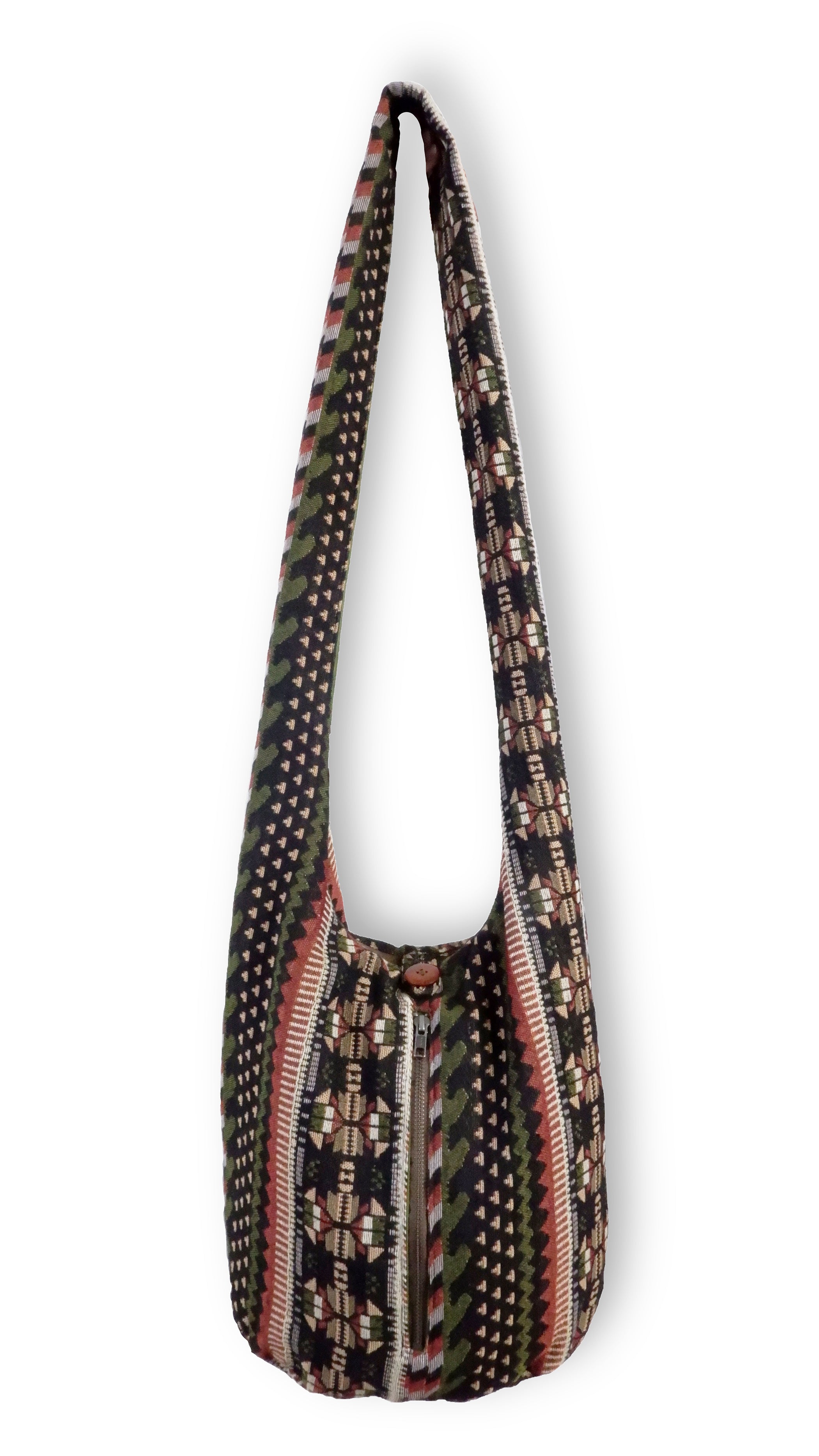 Aztec-Print Tribal Crossbody Bag: Durable, Sustainable & Fashion-Forward - hippiealley