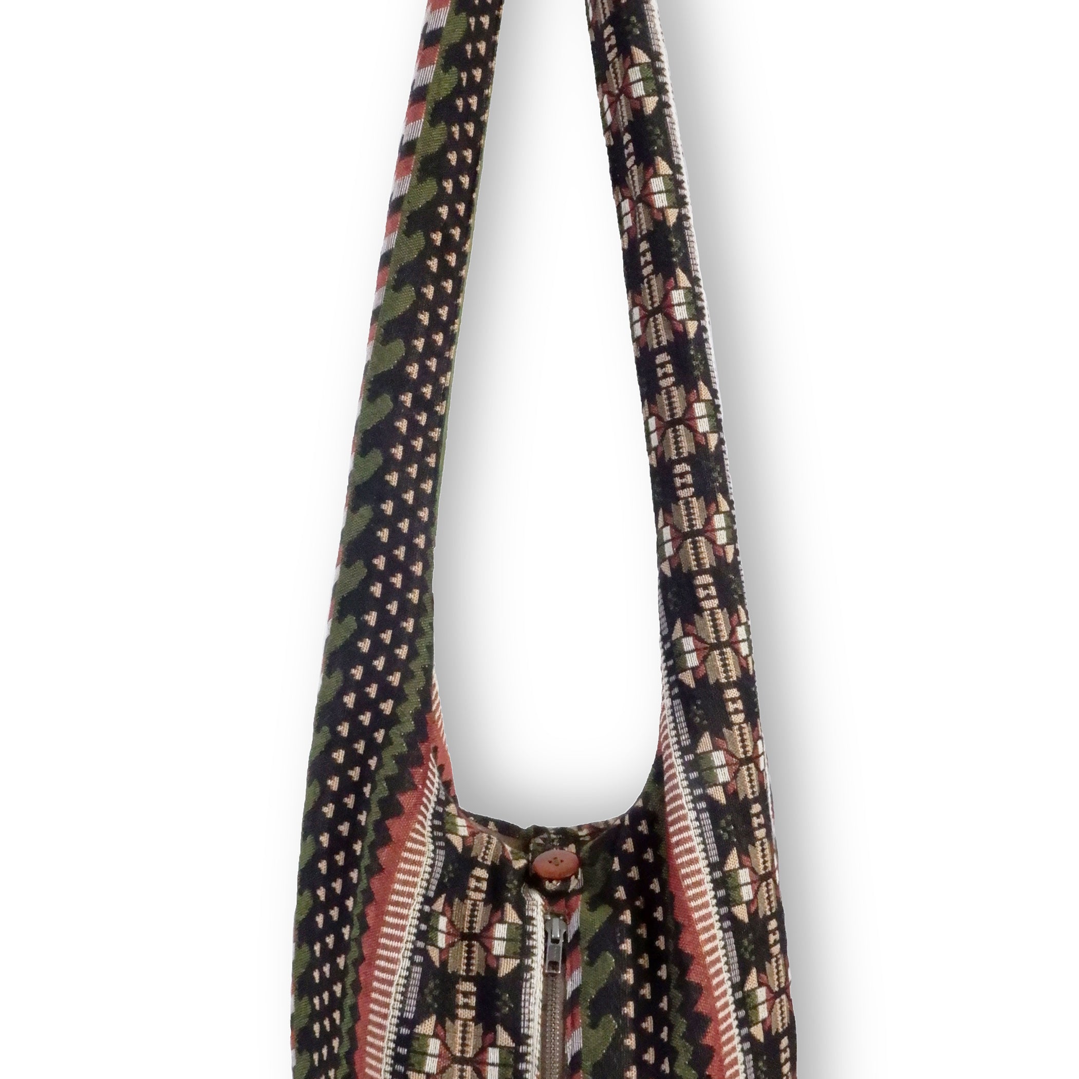 Aztec-Print Tribal Crossbody Bag: Durable, Sustainable & Fashion-Forward - hippiealley