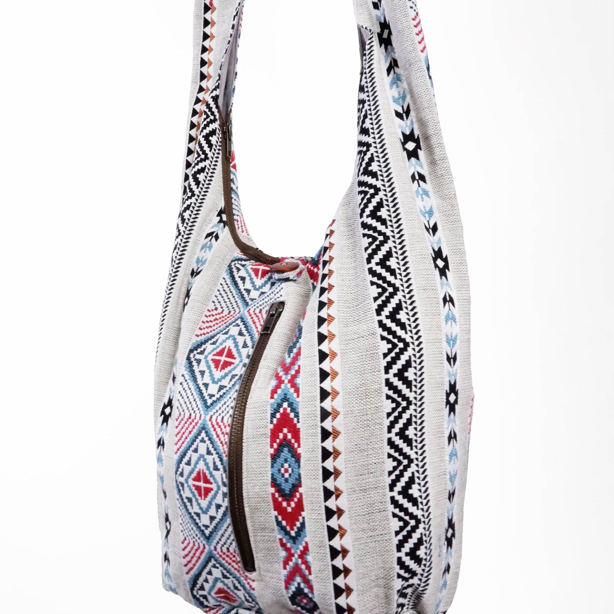 White Southwest - Hippie Crossbody Bag - hippiealley