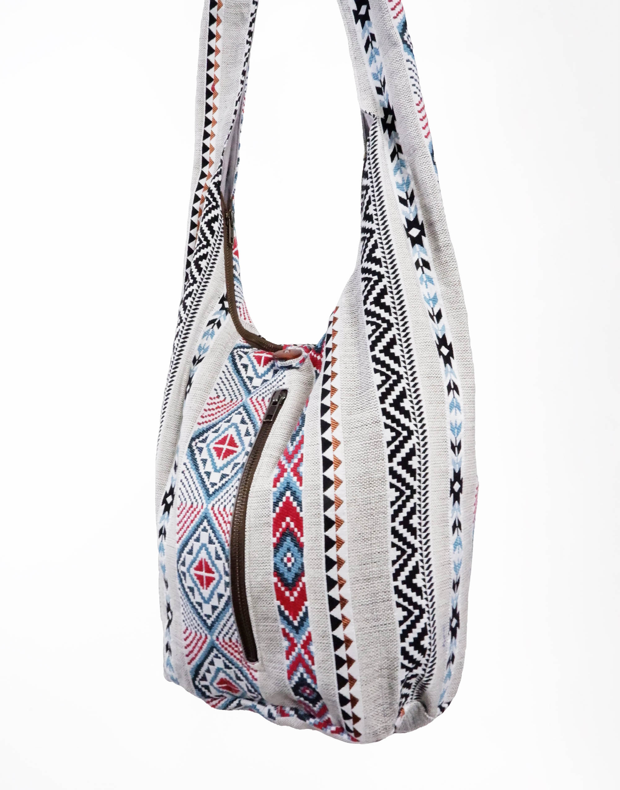 White Southwest - Hippie Crossbody Bag - hippiealley