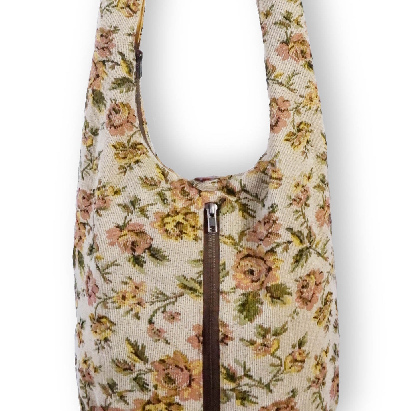 Durable Tapestry Floral Crossbody Bag - Style and Function Combined - hippiealley