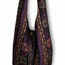 Purple Floral - Hippie Crossbody Bag - hippiealley