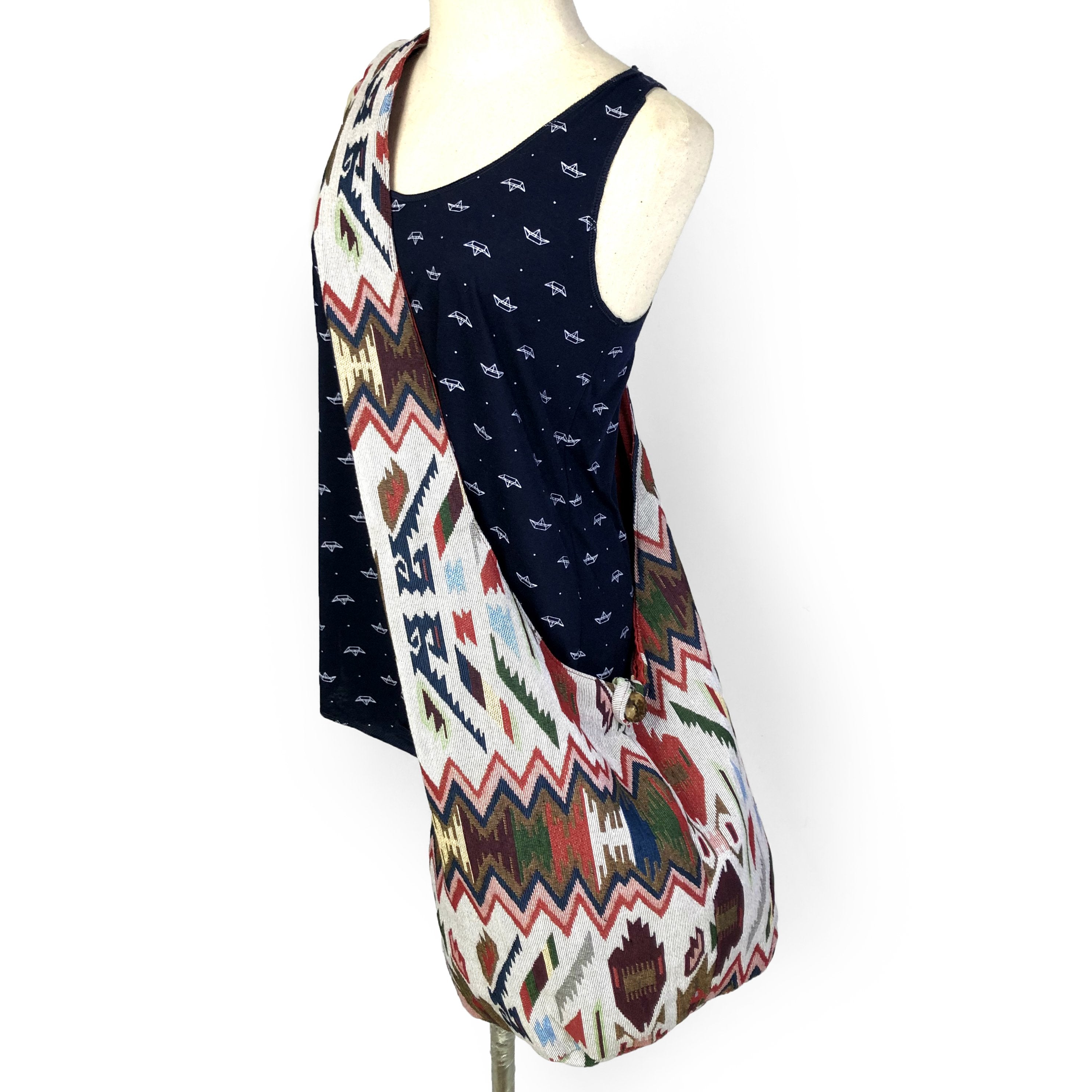 African Print - Hippie Crossbody Bag - hippiealley