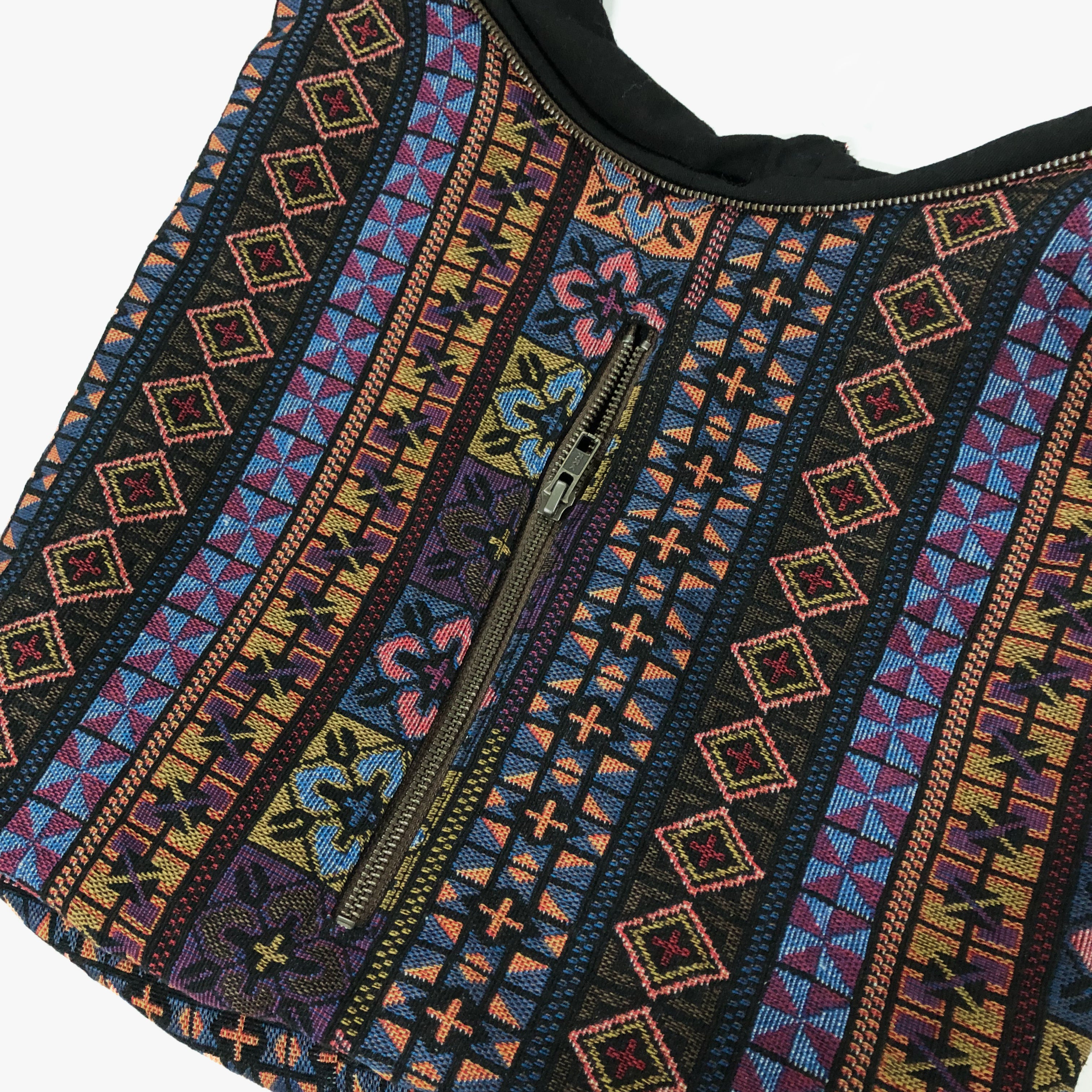 Purple Floral - Hippie Crossbody Bag - hippiealley