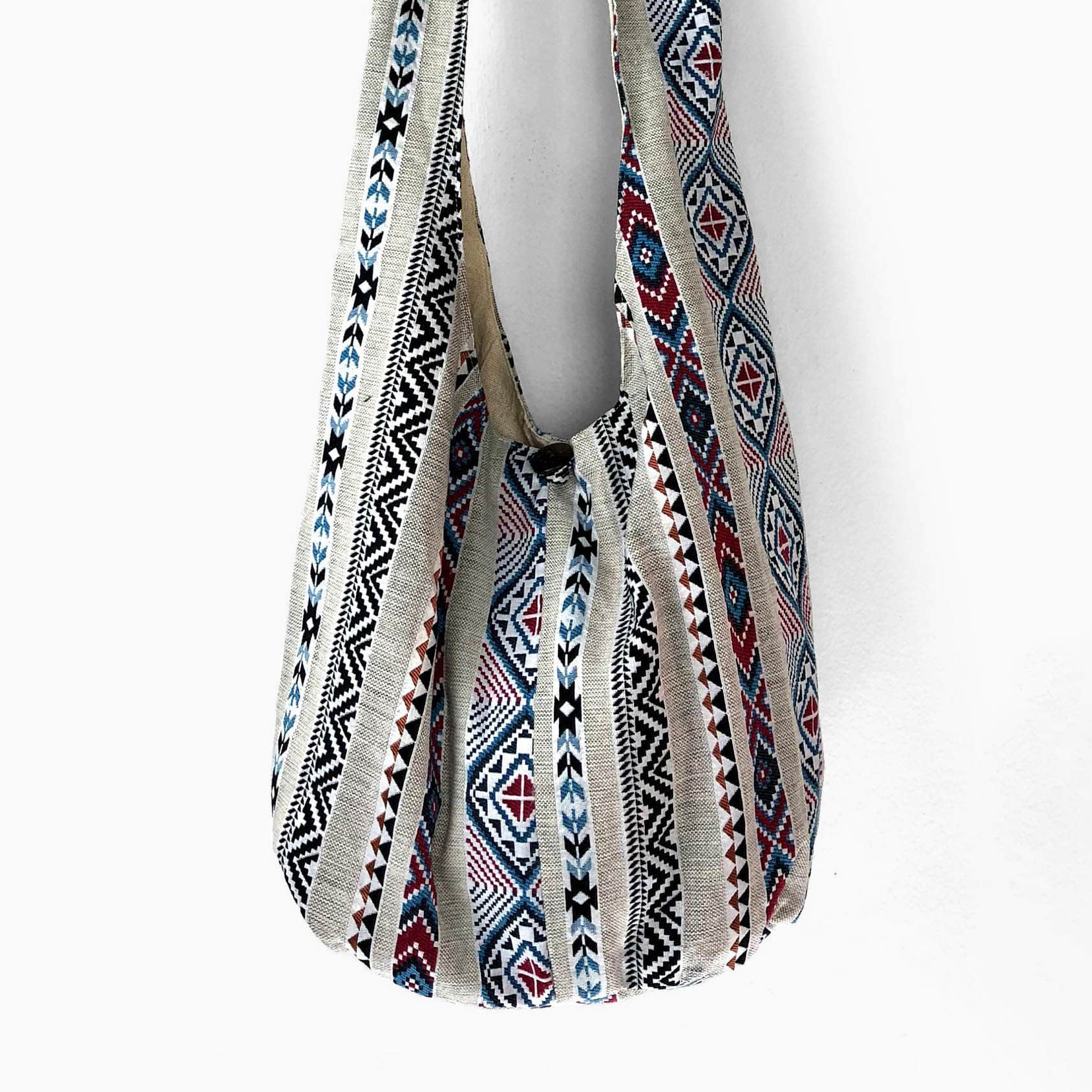 White Southwest - Hippie Crossbody Bag - hippiealley