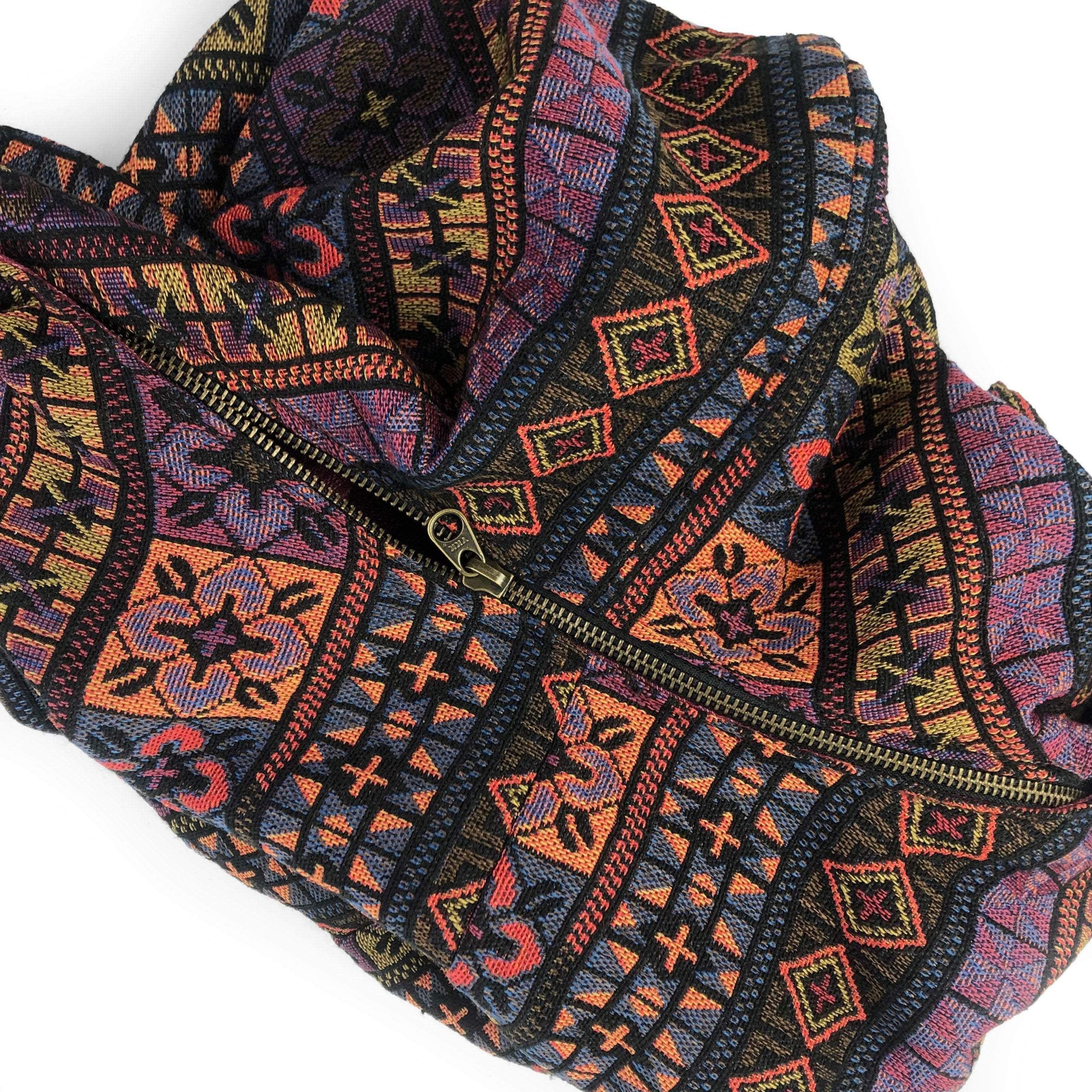 Purple Floral - Hippie Crossbody Bag - hippiealley